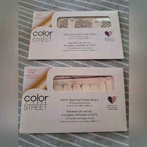 Color Street Nail Strips - White and Pink Designs